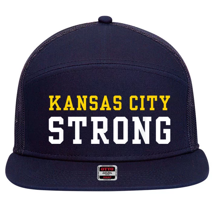 Kansas City Strong 7 Panel Mesh Trucker Snapback Hat