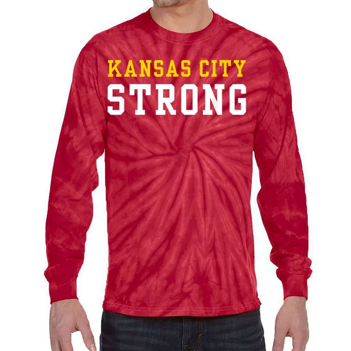 Kansas City Strong Tie-Dye Long Sleeve Shirt