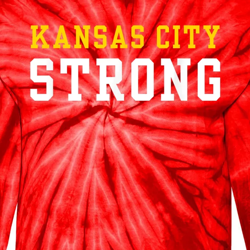 Kansas City Strong Tie-Dye Long Sleeve Shirt