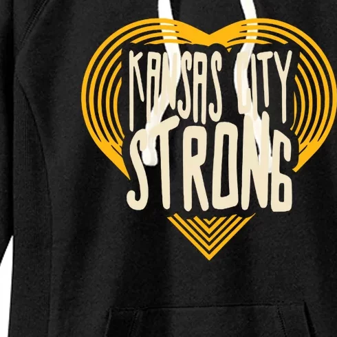 Kansas City Strong Heart Awareness Women's Fleece Hoodie