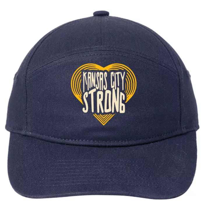 Kansas City Strong Heart Awareness 7-Panel Snapback Hat