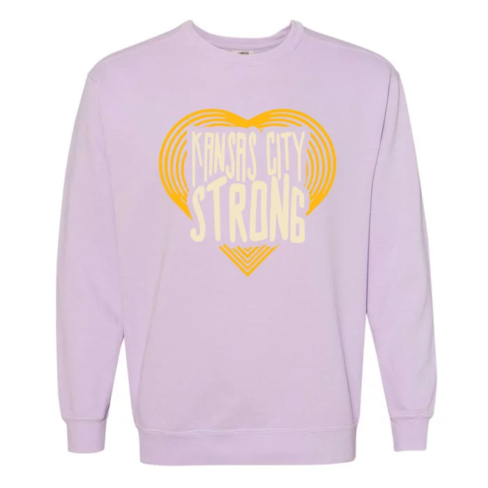 Kansas City Strong Heart Awareness Garment-Dyed Sweatshirt