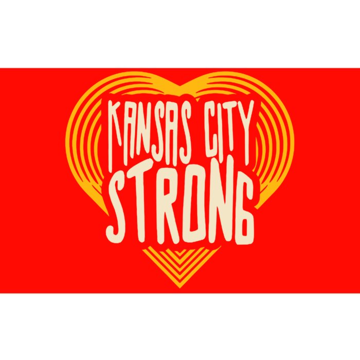 Kansas City Strong Heart Awareness Bumper Sticker