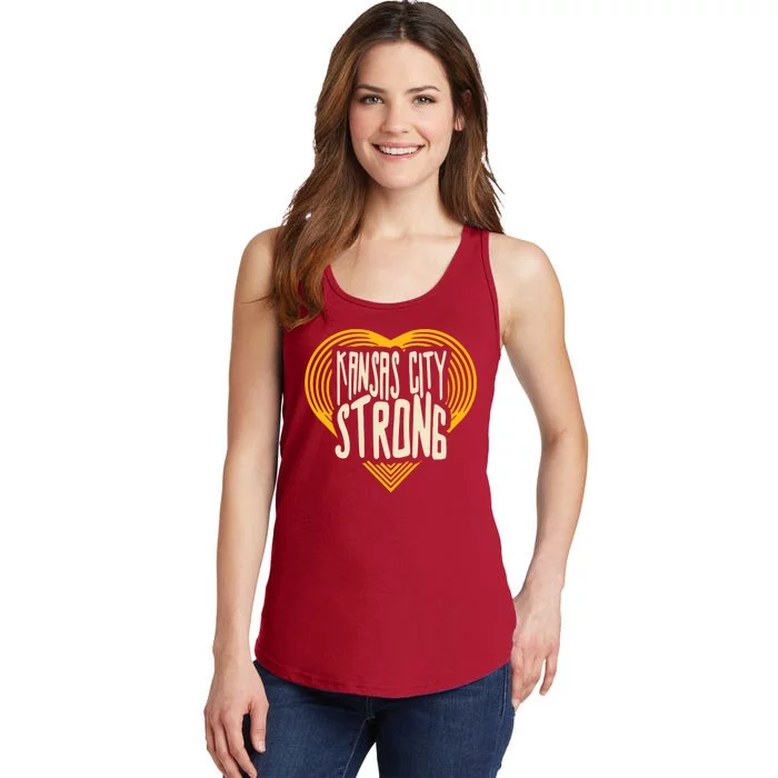 Kansas City Strong Heart Awareness Ladies Essential Tank