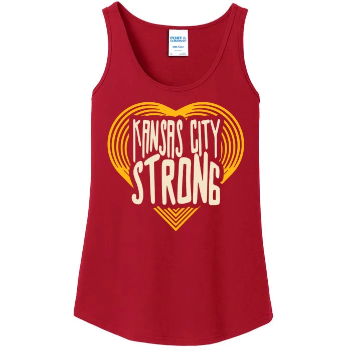 Kansas City Strong Heart Awareness Ladies Essential Tank