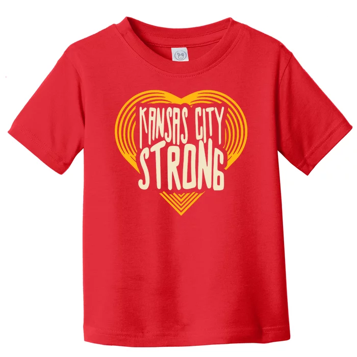 Kansas City Strong Heart Awareness Toddler T-Shirt