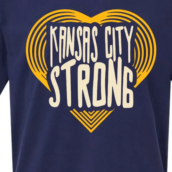 Kansas City Strong Heart Awareness Sueded Cloud Jersey T-Shirt