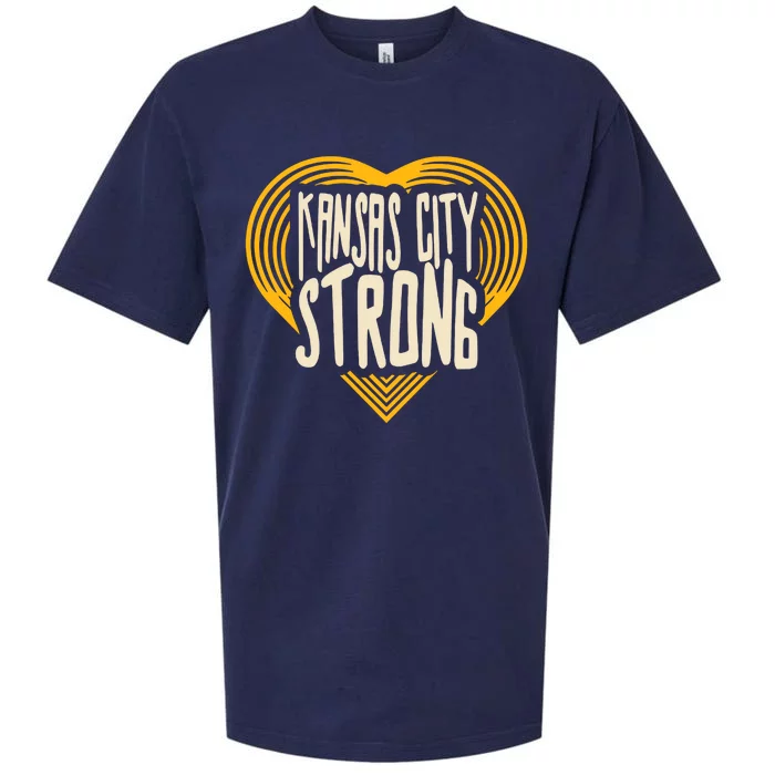 Kansas City Strong Heart Awareness Sueded Cloud Jersey T-Shirt