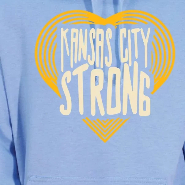 Kansas City Strong Heart Awareness Unisex Surf Hoodie