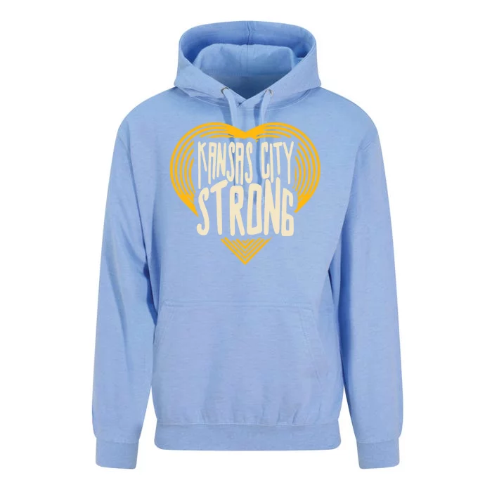 Kansas City Strong Heart Awareness Unisex Surf Hoodie