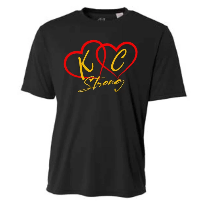 Kansas City Strong Heart Cooling Performance Crew T-Shirt