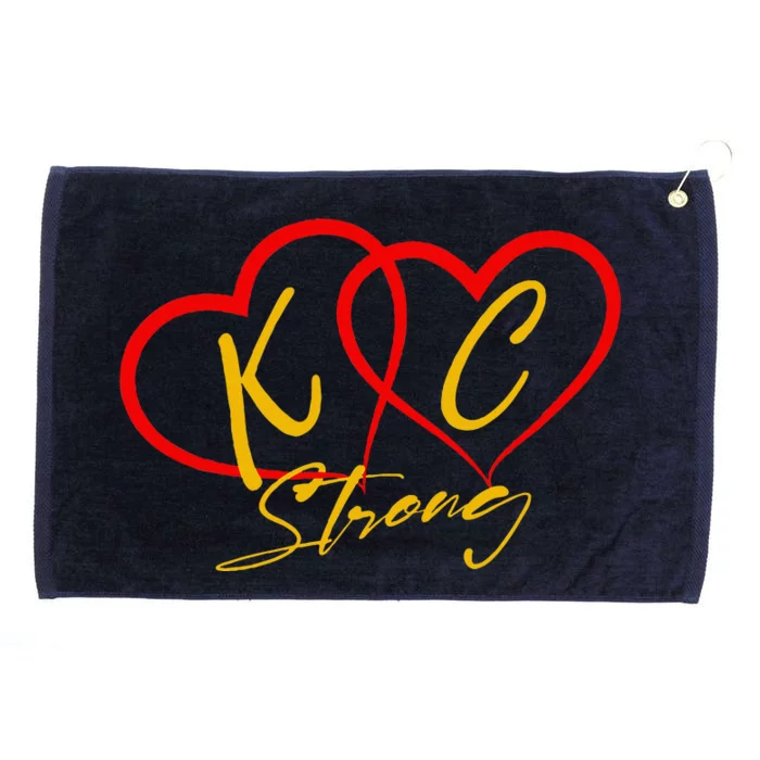 Kansas City Strong Heart Grommeted Golf Towel