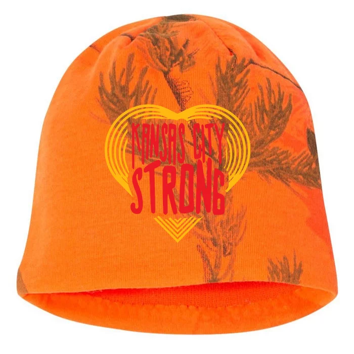 Kansas City Strong Heart Kati - Camo Knit Beanie