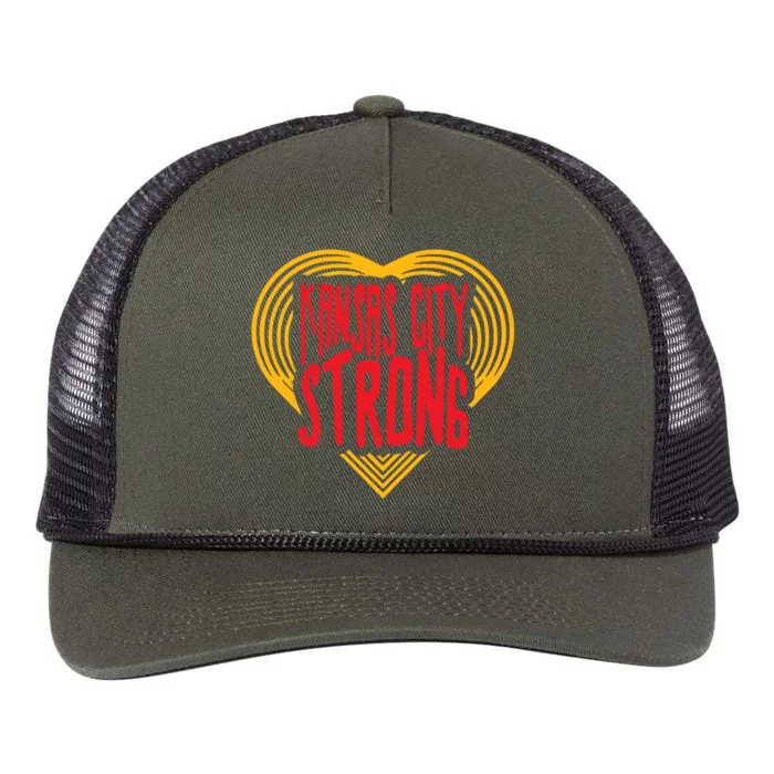 Kansas City Strong Heart Retro Rope Trucker Hat Cap