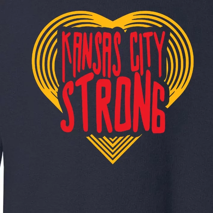 Kansas City Strong Heart Toddler Sweatshirt