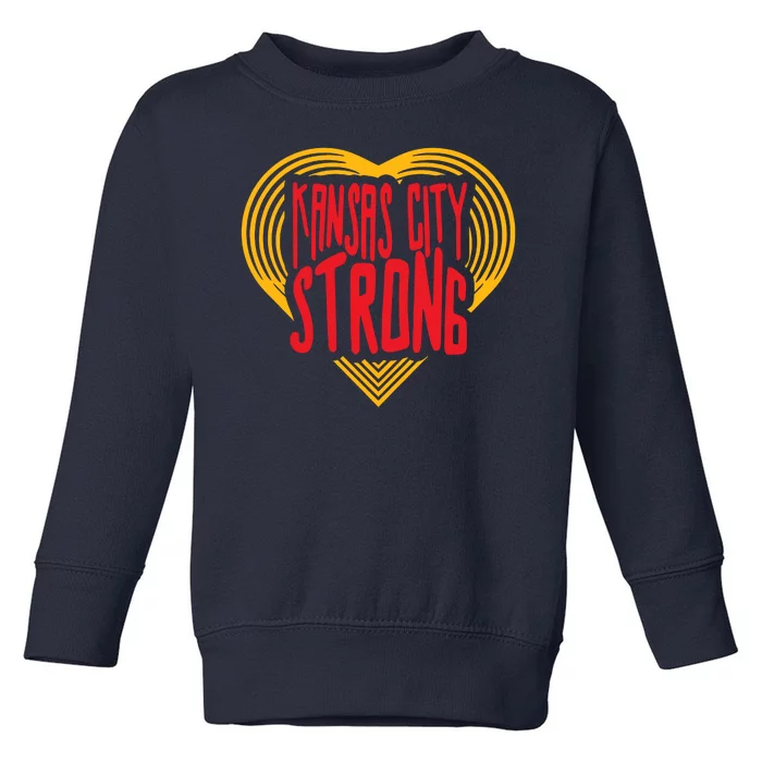 Kansas City Strong Heart Toddler Sweatshirt