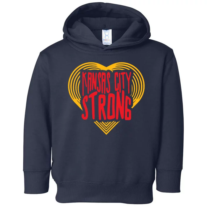 Kansas City Strong Heart Toddler Hoodie