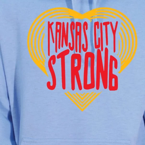 Kansas City Strong Heart Unisex Surf Hoodie