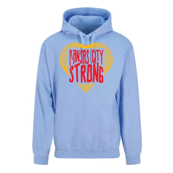 Kansas City Strong Heart Unisex Surf Hoodie