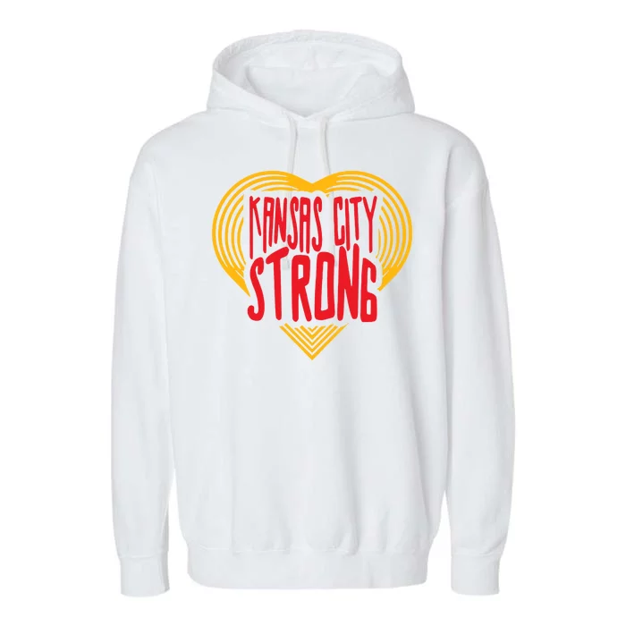 Kansas City Strong Heart Garment-Dyed Fleece Hoodie