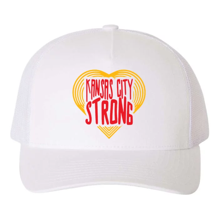 Kansas City Strong Heart Yupoong Adult 5-Panel Trucker Hat