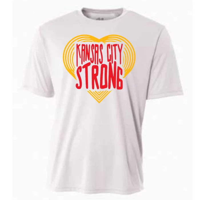 Kansas City Strong Heart Cooling Performance Crew T-Shirt