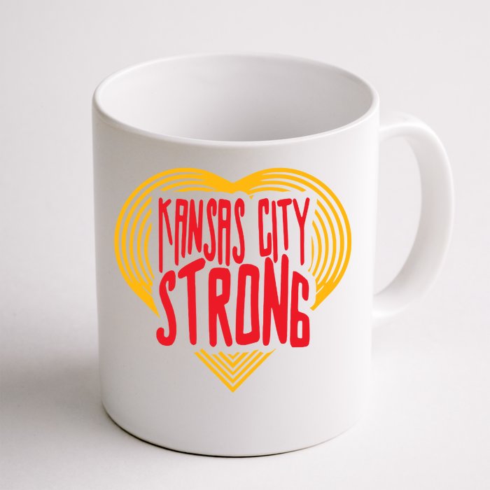 Kansas City Strong Heart Front & Back Coffee Mug