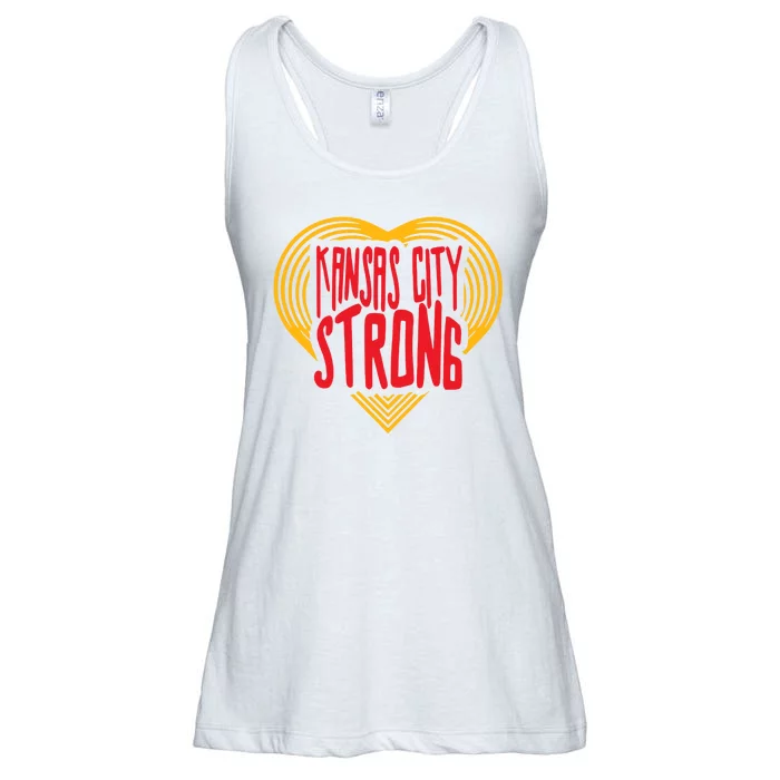 Kansas City Strong Heart Ladies Essential Flowy Tank