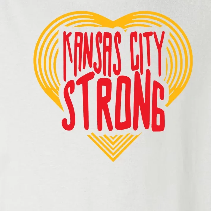 Kansas City Strong Heart Toddler Long Sleeve Shirt