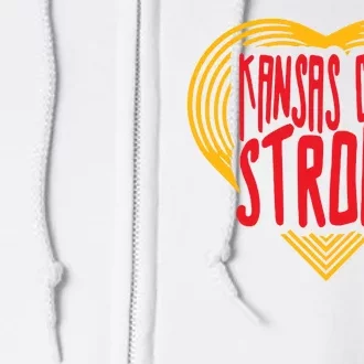 Kansas City Strong Heart Full Zip Hoodie