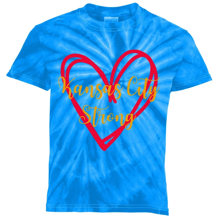 Kansas City Strong Kc Strong Kids Tie-Dye T-Shirt