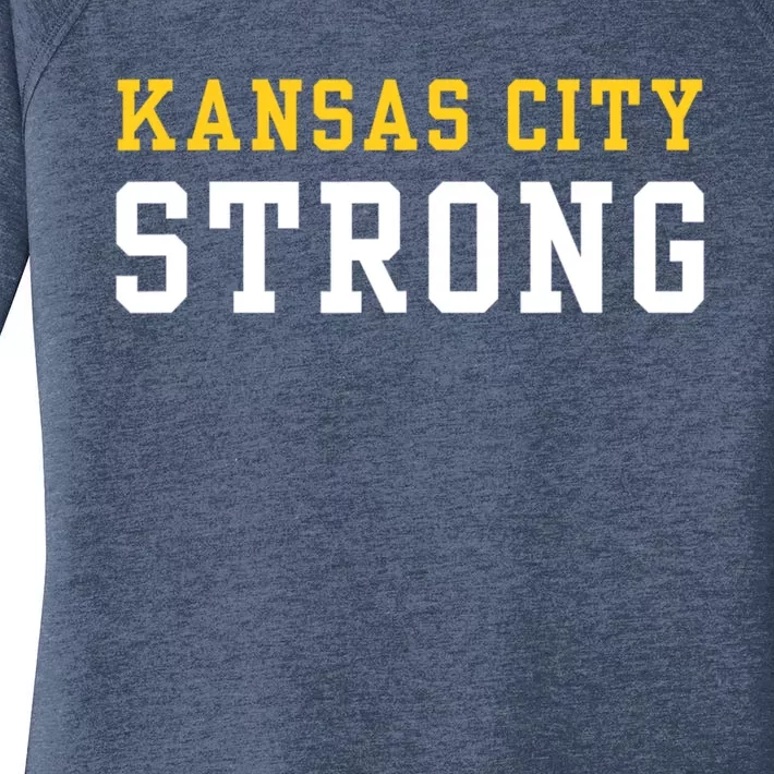 Kansas City Strong Women's Perfect Tri Tunic Long Sleeve Shirt