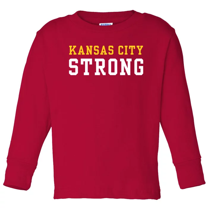 Kansas City Strong Toddler Long Sleeve Shirt