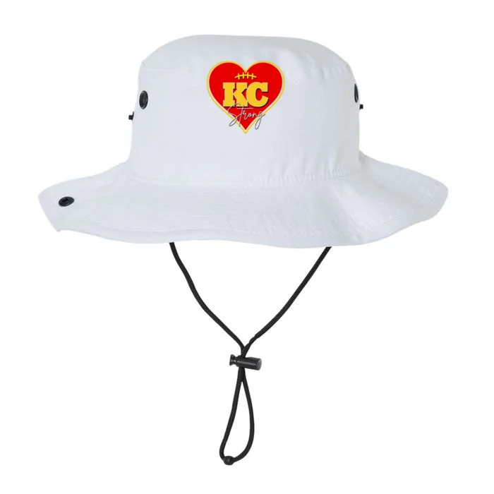 Kansas City Strong Football Heart Awareness Legacy Cool Fit Booney Bucket Hat