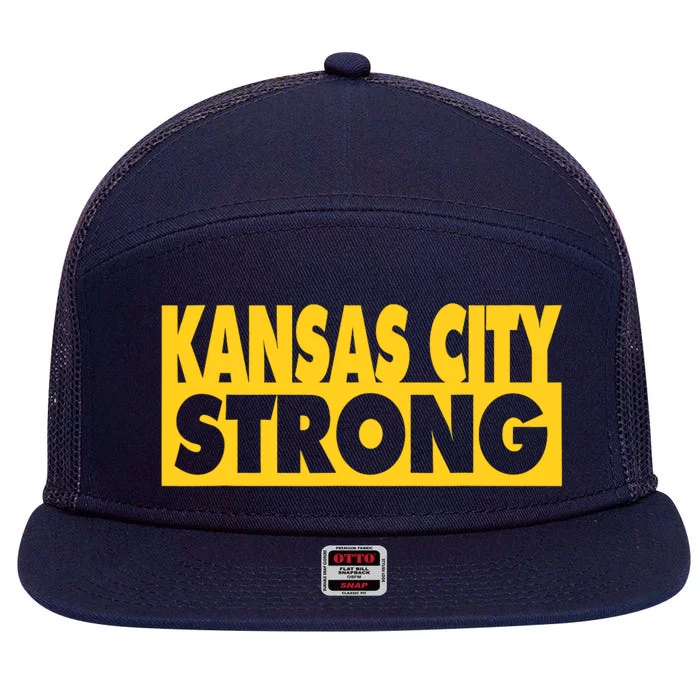 Kansas City Strong 7 Panel Mesh Trucker Snapback Hat