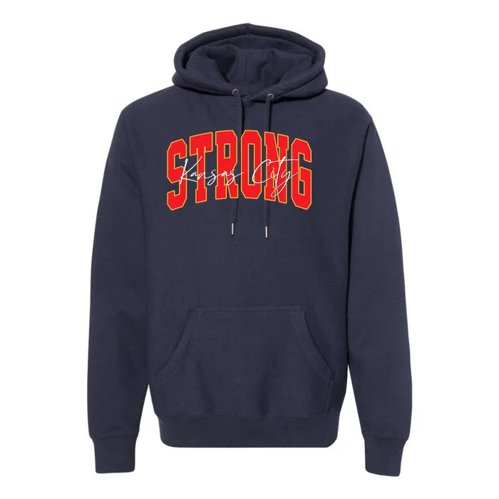 Kansas City Strong Football Awareness Premium Hoodie