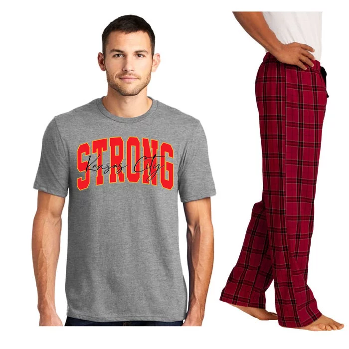 Kansas City Strong Football Awareness Pajama Set