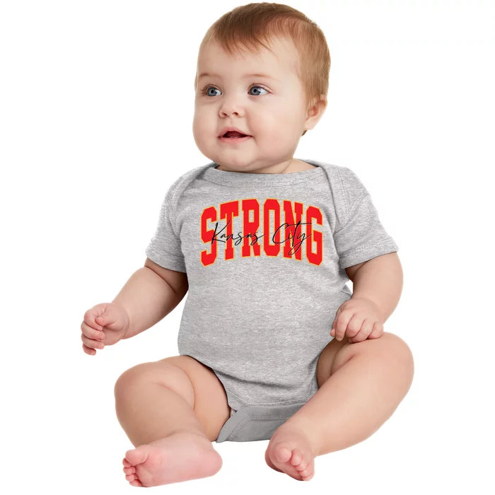 Kansas City Strong Football Awareness Baby Bodysuit