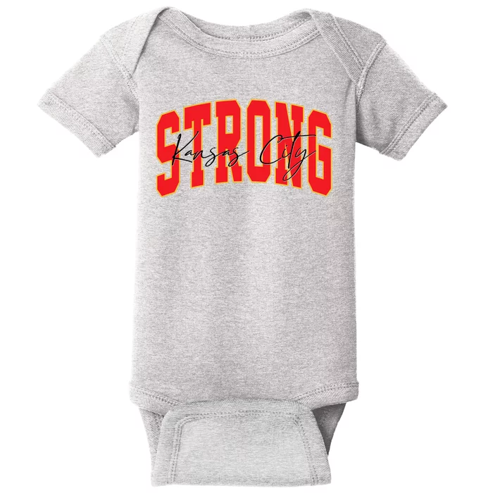 Kansas City Strong Football Awareness Baby Bodysuit