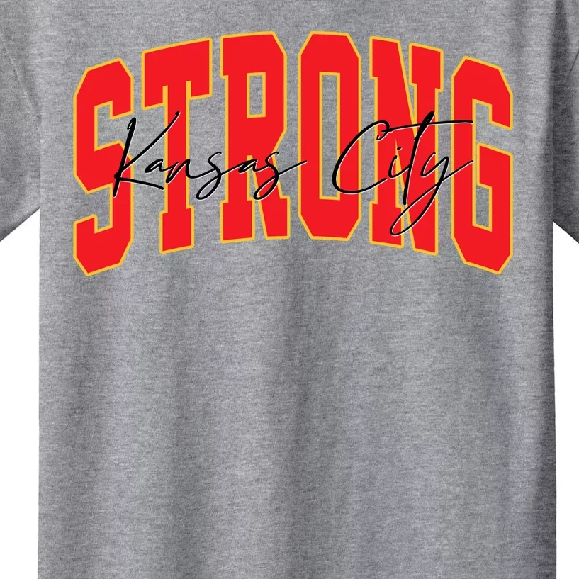 Kansas City Strong Football Awareness Kids T-Shirt