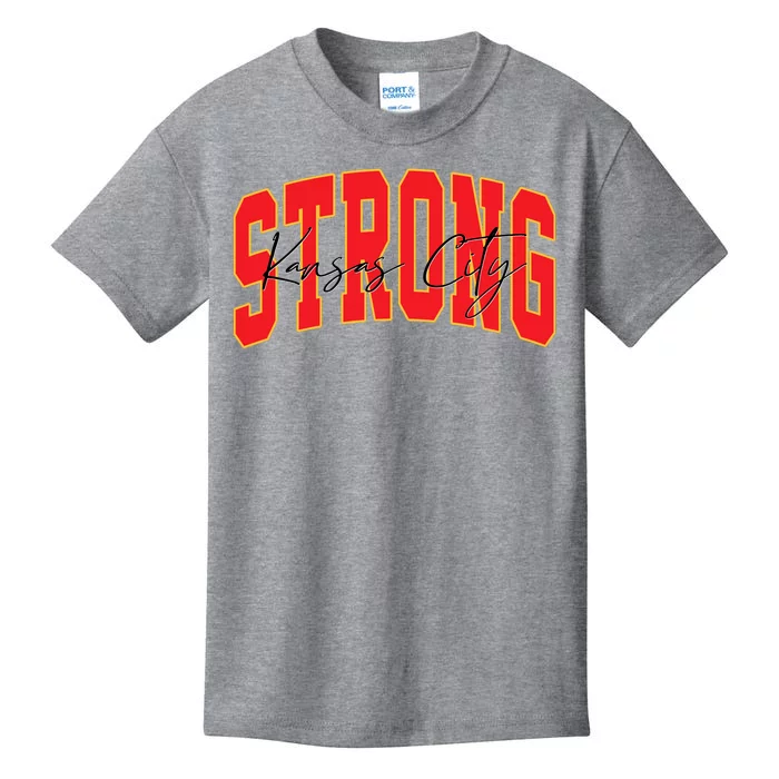 Kansas City Strong Football Awareness Kids T-Shirt