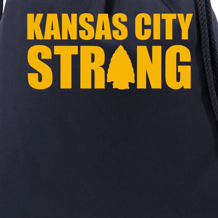 Kansas City Strong Awareness Drawstring Bag