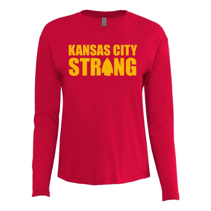 Kansas City Strong Awareness Womens Cotton Relaxed Long Sleeve T-Shirt