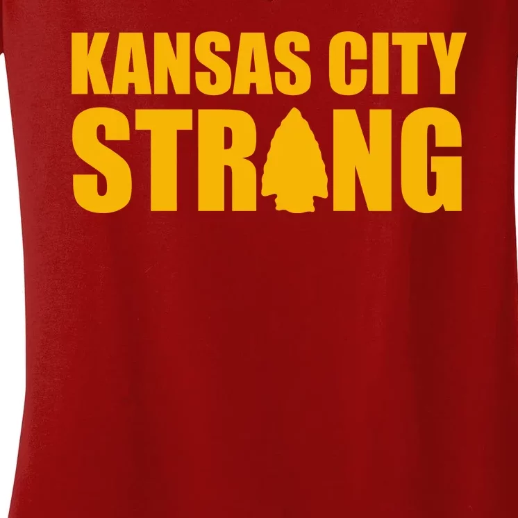 Kansas City Strong Awareness Women's V-Neck T-Shirt