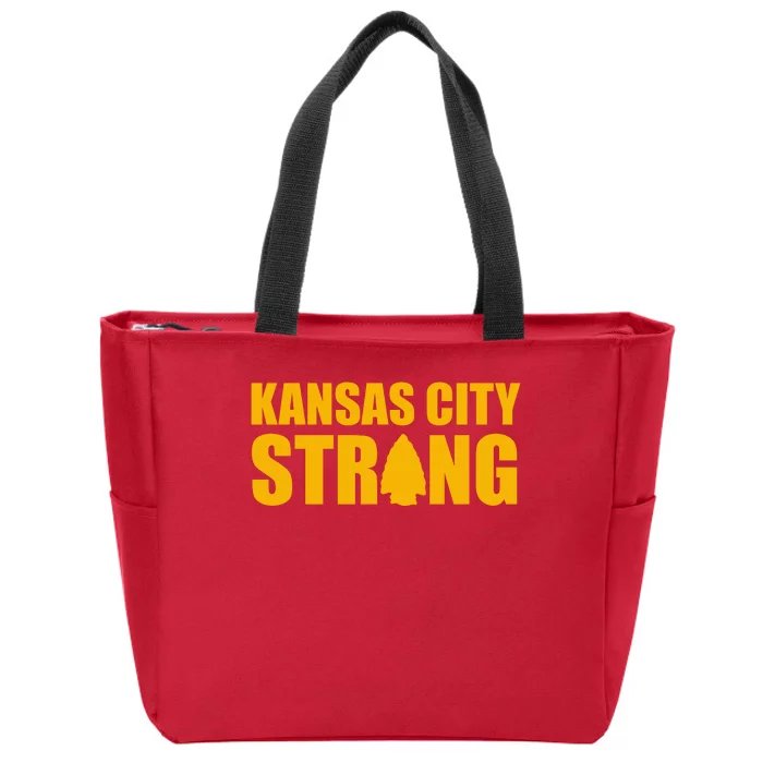 Kansas City Strong Awareness Zip Tote Bag