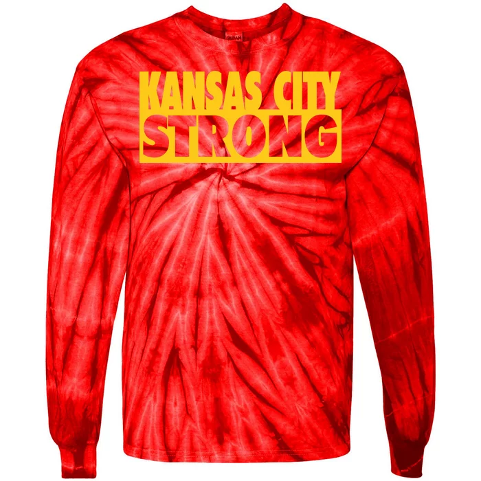 Kansas City Strong Tie-Dye Long Sleeve Shirt