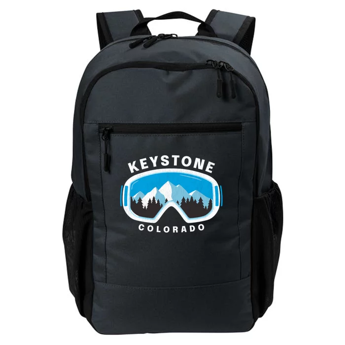 Keystone Colorado Ski Snowboard Goggles Snow Mountain Funny Gift Daily Commute Backpack