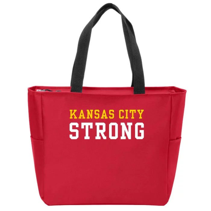 Kansas City Strong Zip Tote Bag