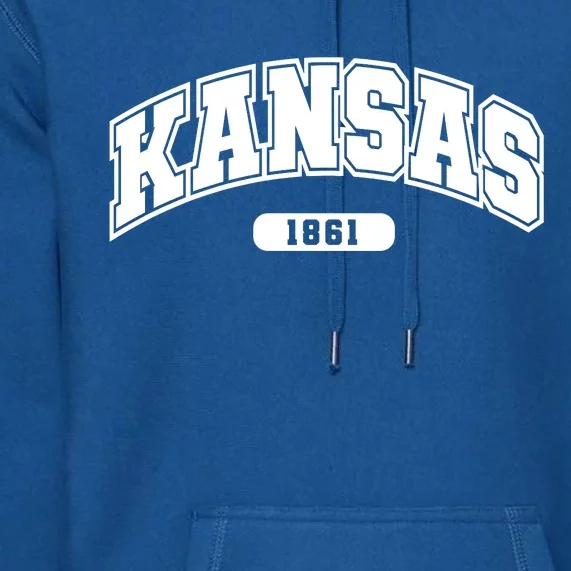 Kansas Collegiate Style 1861 Premium Hoodie