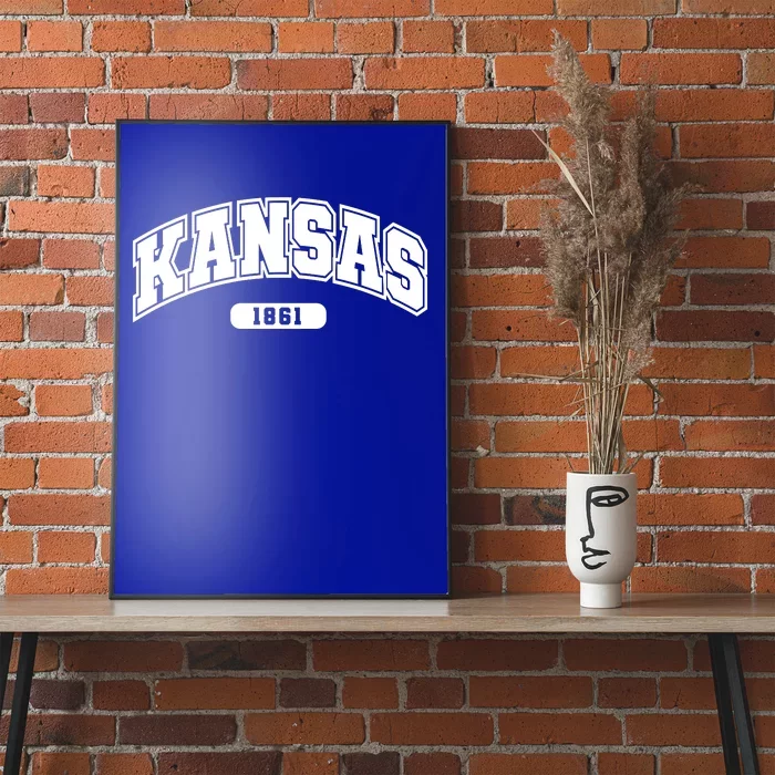 Kansas Collegiate Style 1861 Poster